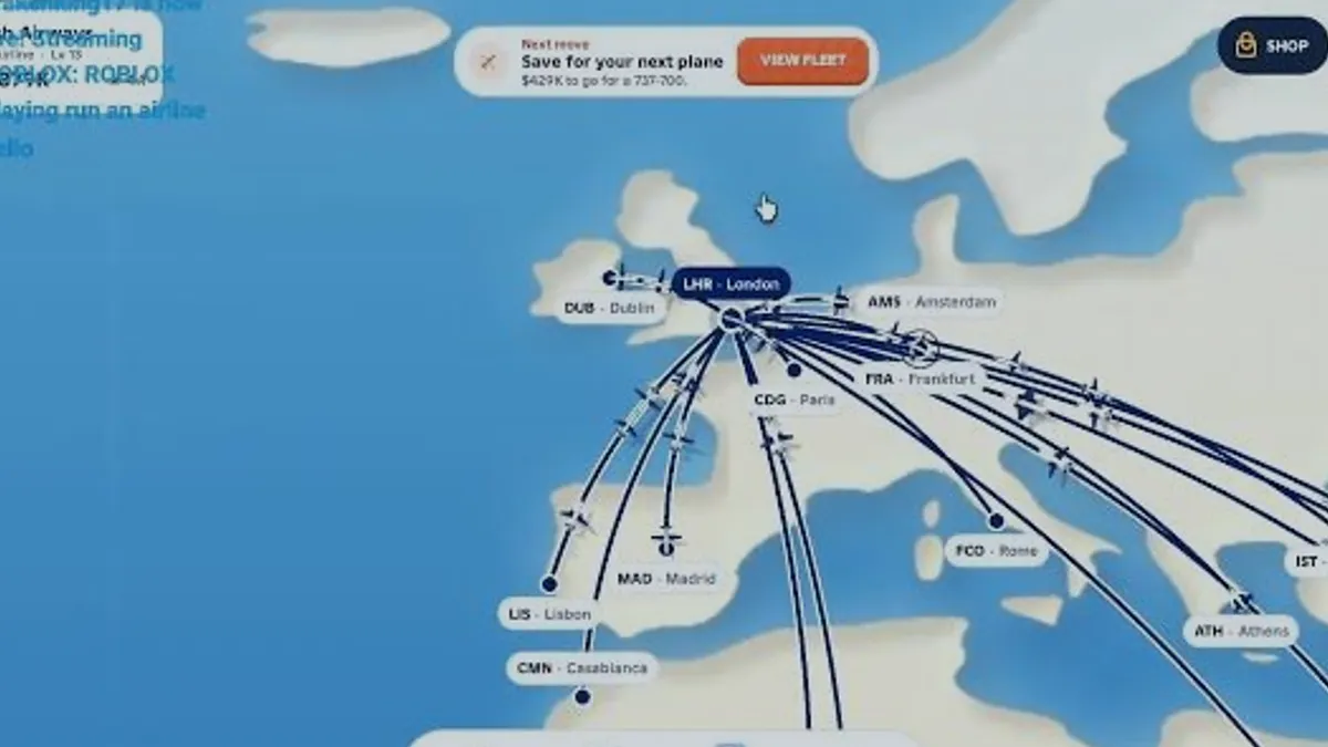 Route map with multiple destinations from one hub